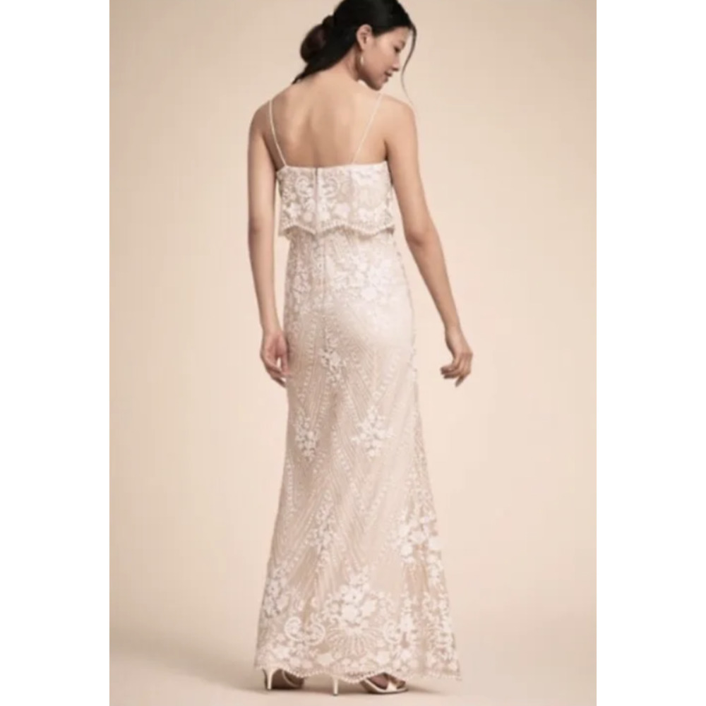 Anthropologie x BHLDN Adrianna Papell Arden Formal Dress Pink Size 14 - Picture 2 of 16